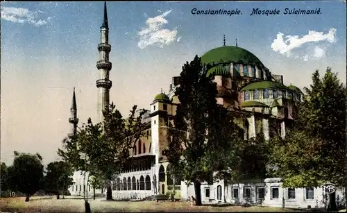 Ak Konstantinopel Istanbul Türkei, Mosquee Suleimanie