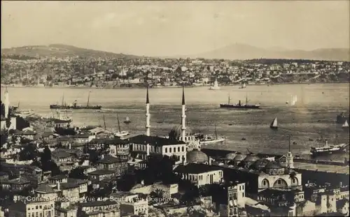 Ak Konstantinopel Istanbul Türkei, Panoramablick