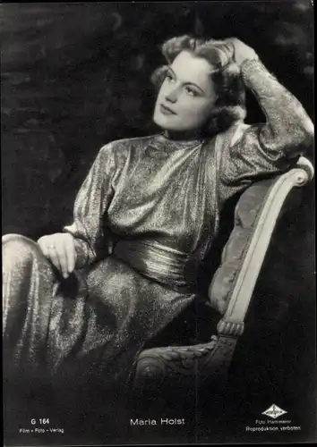 Ak Schauspielerin Maria Holst, Portrait