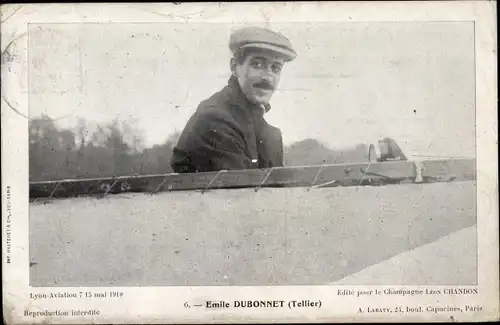 Ak Dubonnet, Monoplan Tellier, Lyon Aviation 1910