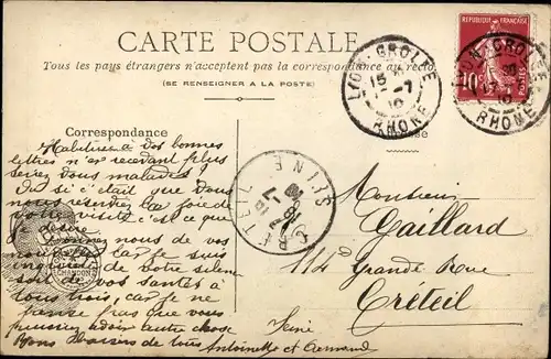 Ak Dubonnet, Monoplan Tellier, Lyon Aviation 1910