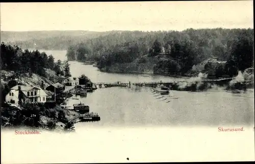 Ak Stockholm Schweden, Skurusund