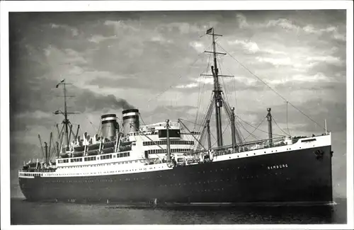 Foto Dampfer Hamburg, HAPAG