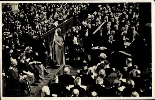 Ak 's Gravenhage Den Haag Südholland, Doopplechtigheid, Groote Kerk, 12 Mei 1938, Taufe, Königspaar