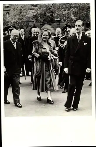 Ak Paris, Präsident Auriol empfängt Königin Juliana, 1950