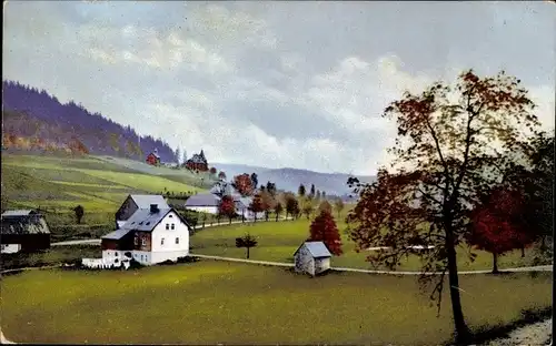 Ak Rehefeld Zaunhaus Altenberg im Erzgebirge, Photochromie, Nenke und Ostermaier, Schloss