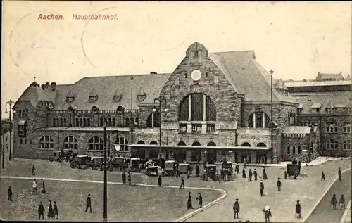 Ak Aachen in Nordrhein Westfalen, Hauptbahnhof