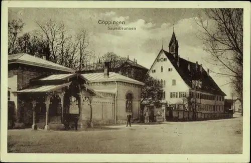 Ak Göppingen in Württemberg, Sauerbrunnen