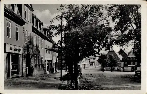 Ak Blankenhain in Thüringen, Blick zum Markt, Gasthaus zur Krone