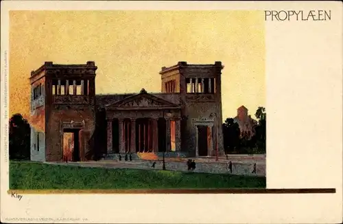 Künstler Litho Kley, Heinrich, München, Propylaen