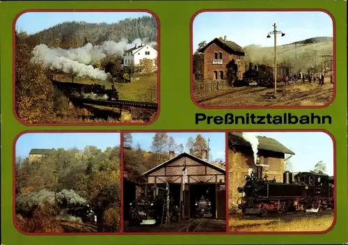 Ak Schmalspurbahn Wolkenstein Jöhstadt, Preßnitztalbahn, Steinbach, Mayer Lokomotive IV K