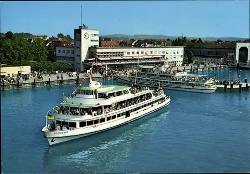 Ak Friedrichshafen am Bodensee, MS Stuttgart, Hafen