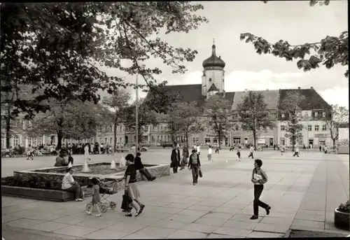 Ak Marienberg im Erzgebirge Sachsen, Markt