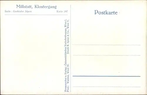 Ak Millstatt am See Kärnten, Klostergang