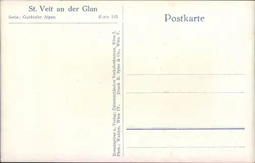 Ak Sankt Veit an der Glan Kärnten, Platz mit Brunnen