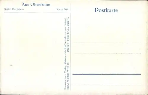 Ak Obertraun Oberösterreich, Dorfpartie