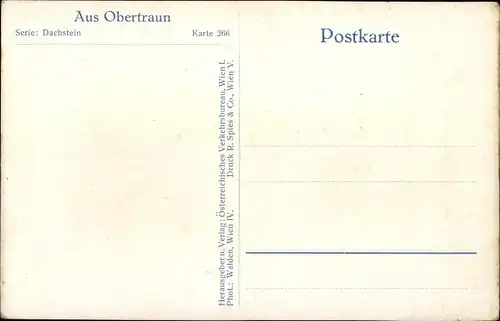 Ak Obertraun Oberösterreich, Dorfpartie