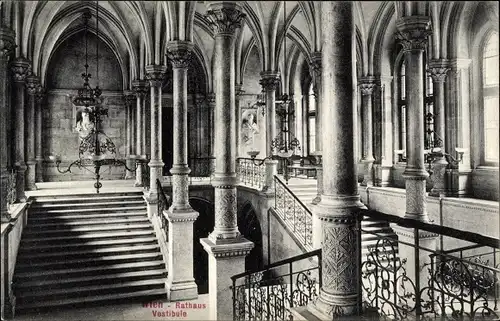 Ak Wien 1 Innere Stadt, Rathaus, Vestibule