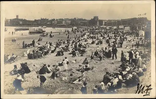 Ak Margate Kent England, Blick auf den Strand
