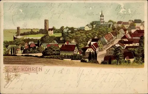 Litho Kohren Sahlis Frohburg Sachsen, Panorama