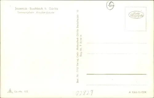 Ak Jauernick Buschbach Markersdorf Oberlausitz, Genesungsheim Kreuzbergbaude