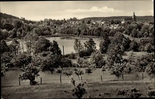 Ak Buckow in der Märkischen Schweiz, Panorama mit Griepensee