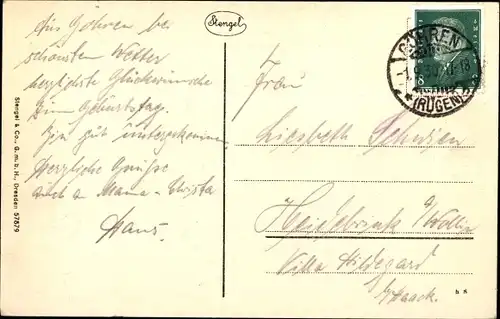 Ak Ostseebad Göhren auf Rügen, Partie am Hövt, Meer, Küste