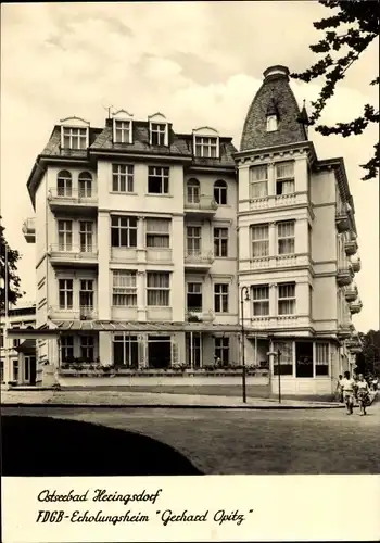 Ak Ostseebad Heringsdorf auf Usedom, FDGB- Erholungsheim Gerhard Opitz