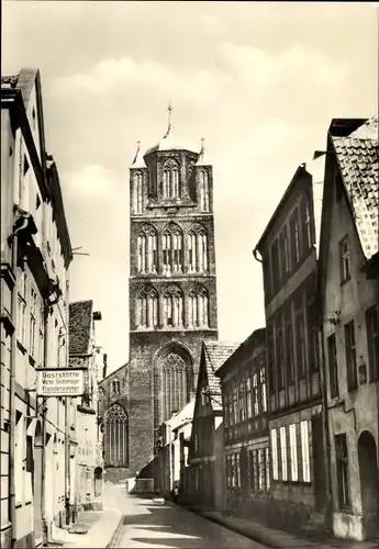 Foto Ak Stralsund in Vorpommern, Jakobikirche mit Westturm