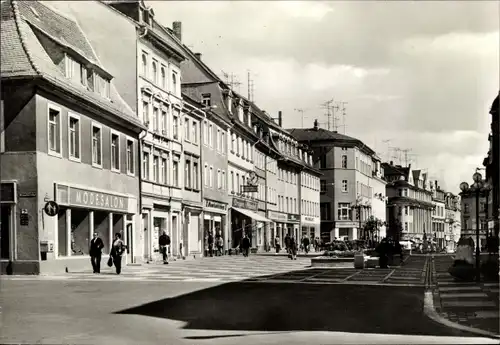 Ak Zeitz im Burgenlandkreis, Leninstraße, Modesalon, Straßenszene