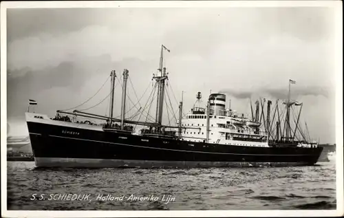 Ak Dampfschiff SS Schiedijk, Holland-America Line, HAL