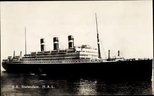 Ak Dampfer SS Statendam, Holland America Line HAL