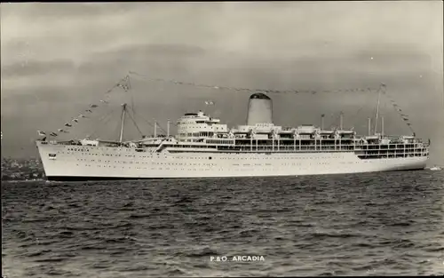 Ak Steamer Arcadia, Dampfschiff, P&O