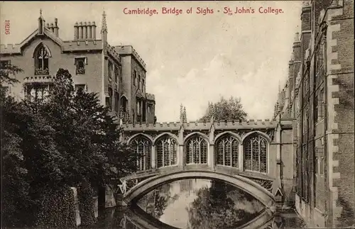 Ak Cambridge East England, Bridge of Sighs, St. John's College