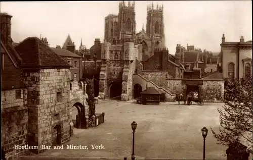 Ak York Yorkshire England, Bootham Bar and Minster