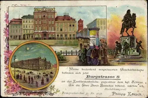 Litho Berlin Mitte, Burgstraße 8, Handlung Philipp Kosack