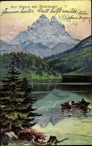 Ak Lago di Misurina Cortina d'Ampezzo Veneto, Drei Zinnen