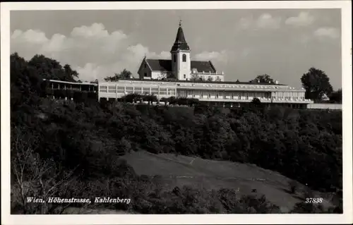 Ak Wien 19 Döbling, Höhenstraße mit Kahlenberg mit Hotel