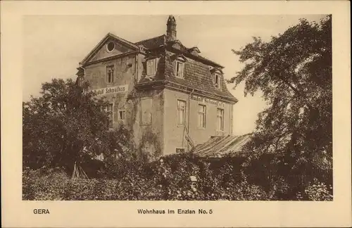 Ak Gera in Thüringen, Wohnhaus im Enzian No. 5