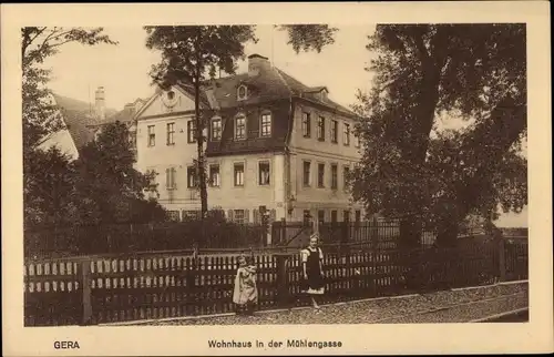 Ak Gera in Thüringen, Wohnhaus in der Mühlengasse