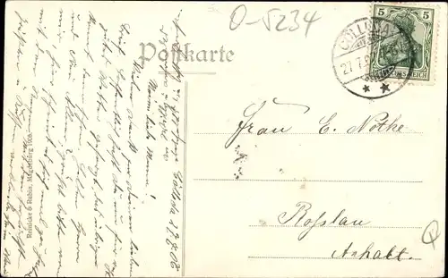 Ak Kölleda in Thüringen, Bahnhofstraße