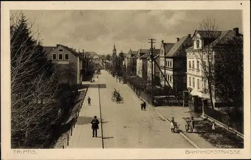 Ak Triptis in Thüringen, Bahnhofstraße