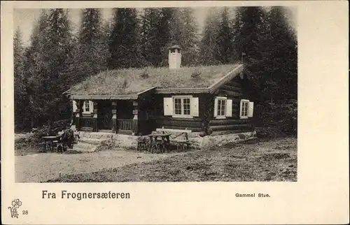 Ak Frognerseteren Frognersaeteren Oslo Norwegen, Gammel Stue.