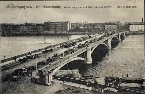 Ak Sankt Petersburg Russland, Pont Alexandre