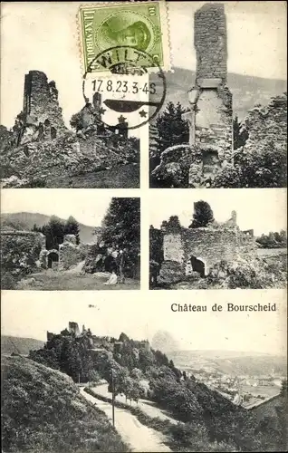 Ak Burscheid Luxemburg, Chateau de Bourscheid