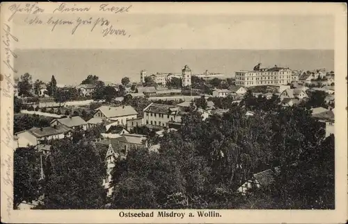 Ak Międzyzdroje Ostseebad Misdroy Pommern, Teilansicht