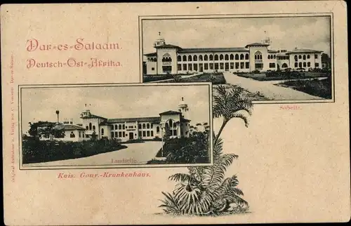 Ak Daressalam Dar es Salaam Tansania, Kaiserliches Gouv. Krankenhaus