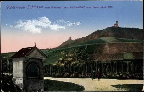 Ak Kientzville Scherwiller Scherweiler Elsass Bas Rhin, Scherweiler Schlösser