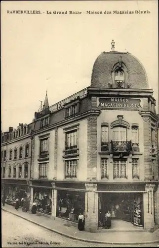 Ak Rambervillers Lothringen Vosges, Le Grand Bazar, Maison des Magasins Reunis