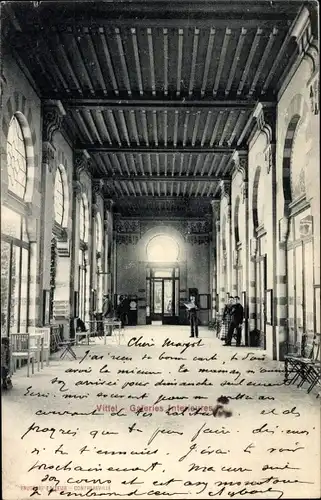 Ak Vittel Lothringen Vosges, Galeries Interieures